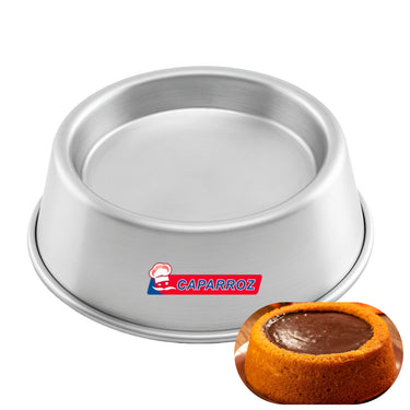 Forma Grande para Bolo Vulcão – 22x7cm – Forma de Alumínio Caparroz